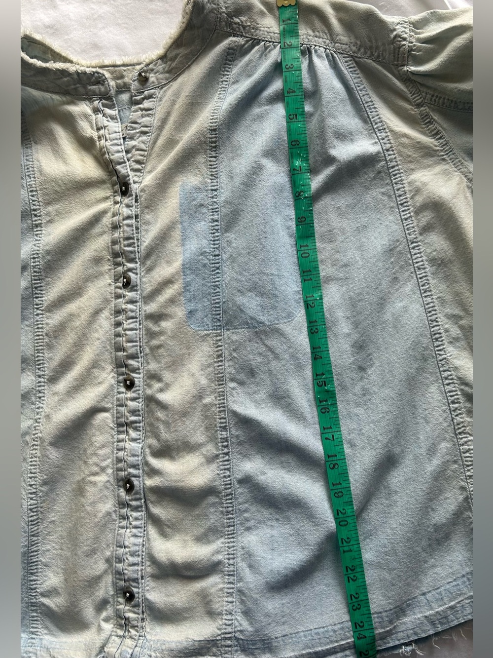 We The Free by Free People “Set Sail” Denim Button-Up Shirt - Picture 11 of 12